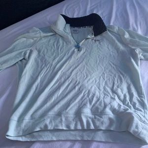 VS PINK Teal Sweatshirt In the Size Large